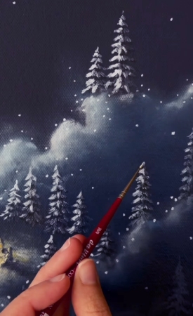 Painting because God didn't give me a brain for math - on Instagram