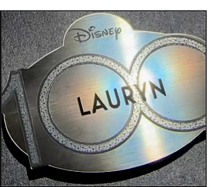 Walt Disney Studios 100th aniversary Cast Member nametag