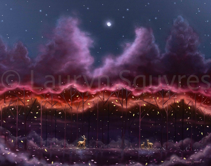 Forest Glow - Lauryn Squyres original oil-on canvas
