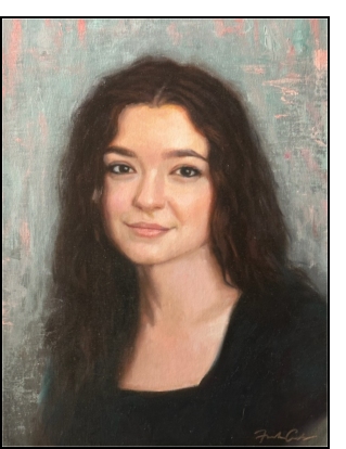 Portrait of Lauryn Squyres by Frank Ordaz, oil-on-canvas.