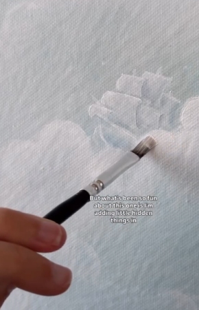 Lauryn Squyres paints a Peter Pan Theme - on Instagram