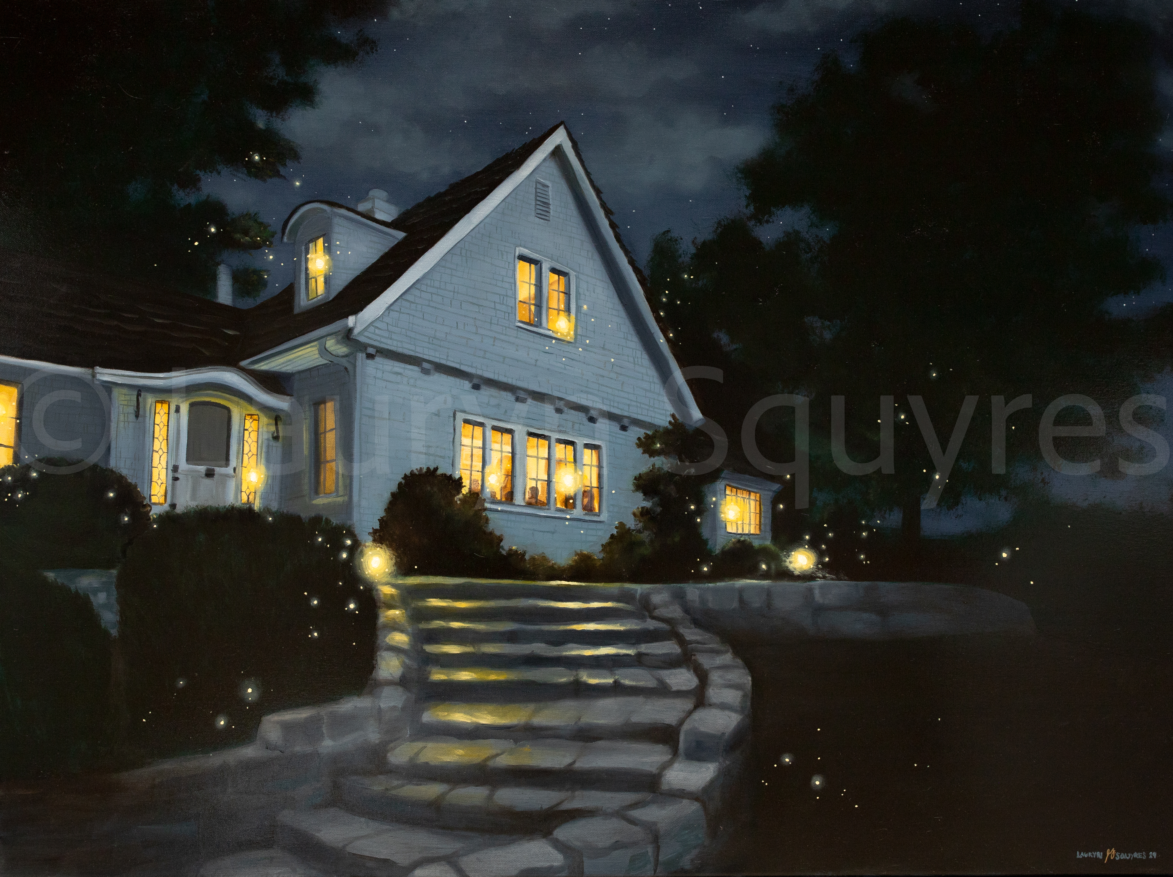Welcome Home original oil by Lauryn Squyres