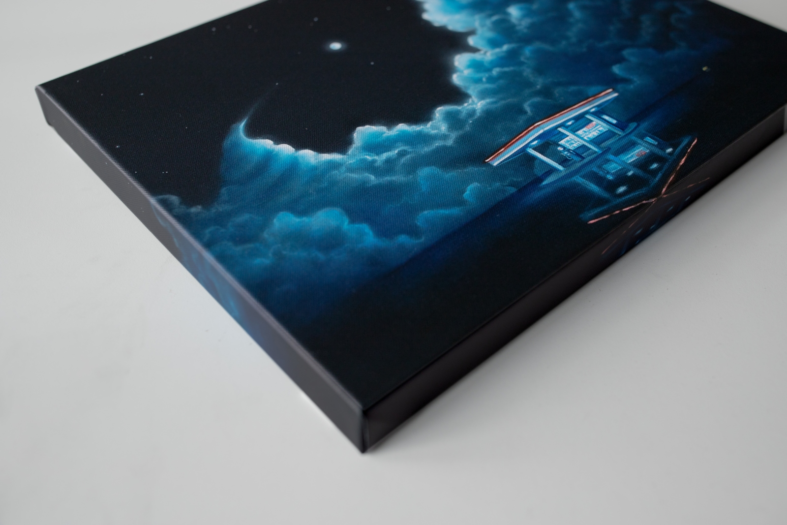 canvas gallery wrap of the original oil-on-canvas by Lauryn Squyres titled Pit Stop.